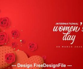 Womens day sincere greeting card vector
