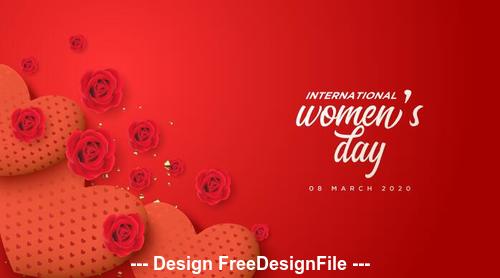 Womens day sincere greeting card vector