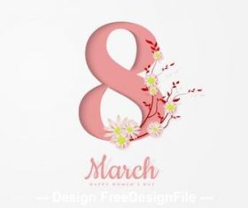 World womens day card vector