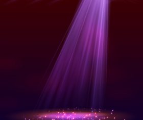 A bunch of purple spotlights vector