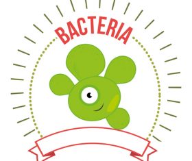 Abominable bacteria icon vector