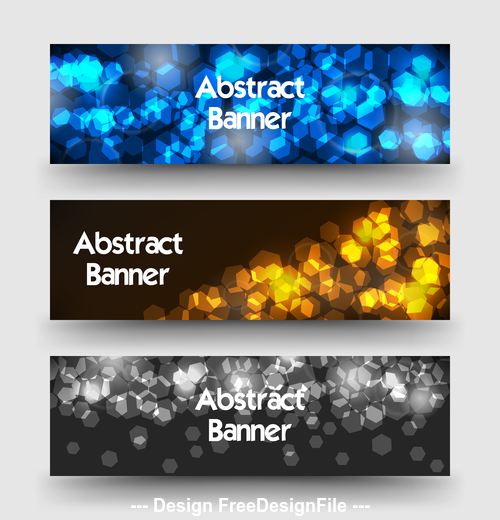 Abstract background banner vector free download