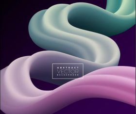 Abstract bicolor curve line background vector