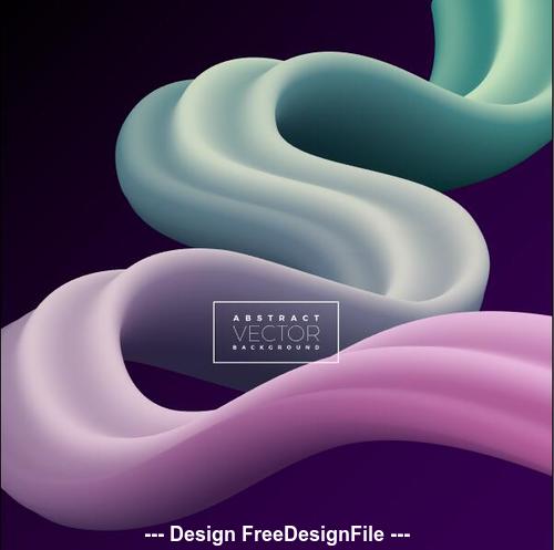Abstract bicolor curve line background vector