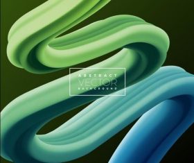 Abstract green 3d background vector