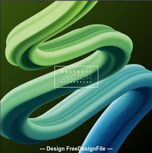 Abstract green 3d background vector