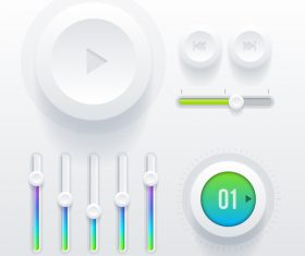 Adjustment button design vector