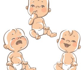 Baby emoji vector