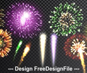 Beautiful firework vector