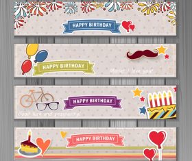 Birthday banner vector