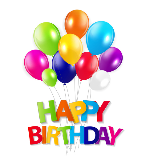 Birthday card vector free download