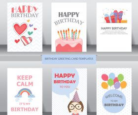 Birthday greeting card vector