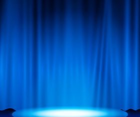 Blue spotlight effect vector