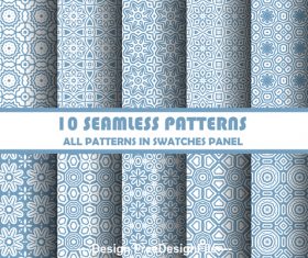Blue white background seamless pattern vector