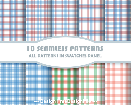 Bright tartan seamless pattern vector