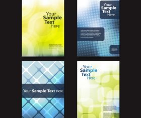Brochure colorful background design template vector