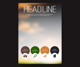 Brochure cover vector