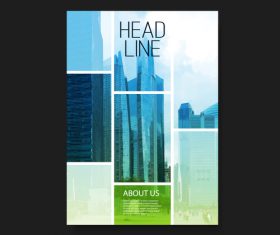 Brochure design template vector