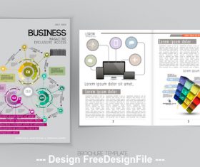 Brochure template vector