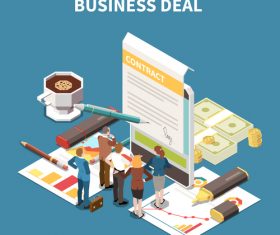 Business deal illustration vector