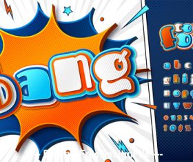 Cartoon alphabet style vector