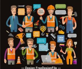 Cartoon character dialogue background pattern vector