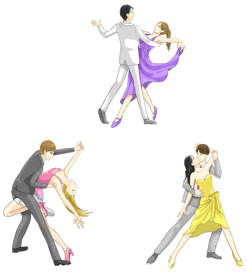 Cartoon dance vector