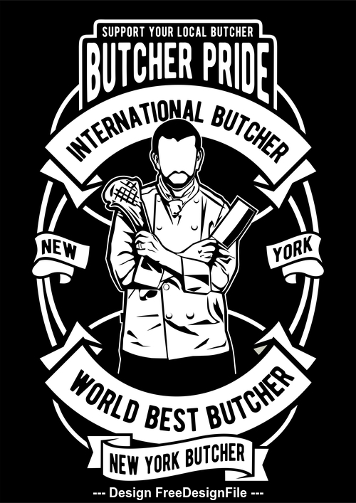 Chef emblem design illustrations vector