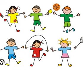 Children group vector