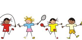 Children line vector