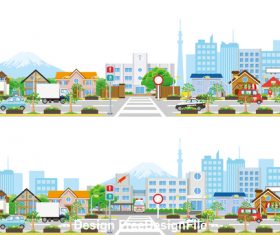 City cartoon vector