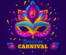 Colorful brazilian carnival vector