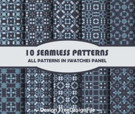 Combination seamless pattern vector