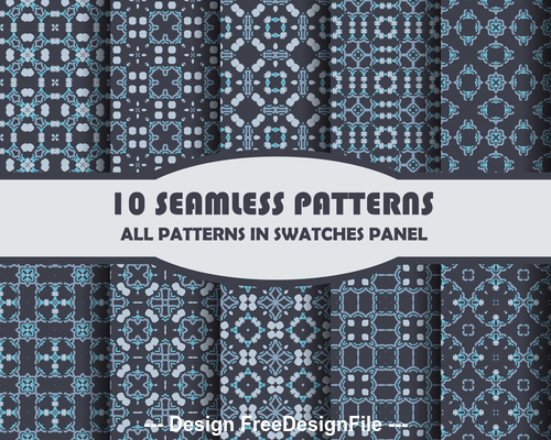 Combination seamless pattern vector