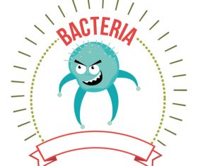 Come and beat me bacteria icon vector