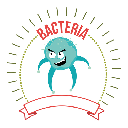 Come and beat me bacteria icon vector