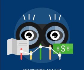 Competitive analyst elements vector