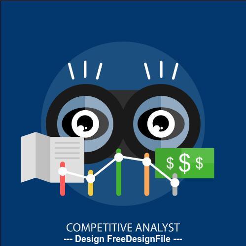 Competitive analyst elements vector