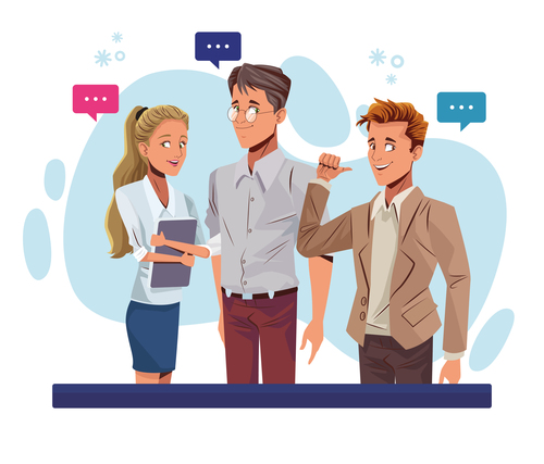 Conversation cartoon vector