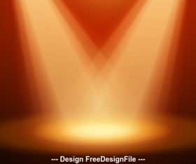 Cross spotlight effect vector