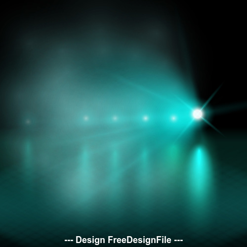 Cyan lights background vector