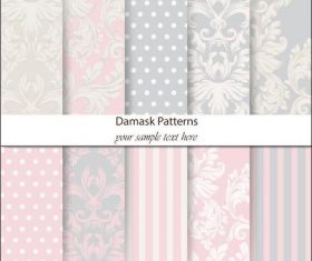 Damask patterns vector
