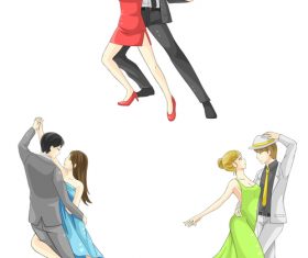 Dance cartoon character vector