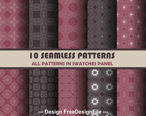 Dark red and black seamless pattern vector