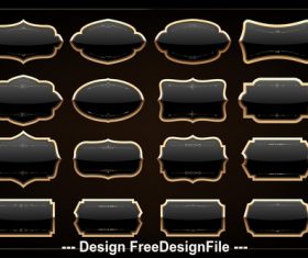 Different shapes frame vector