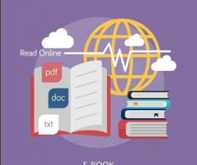 E-Book elements vector