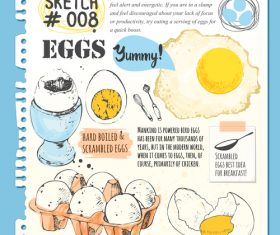 Egg sketch illustration vector