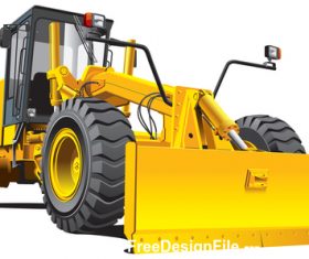 Excavator cartoon vector
