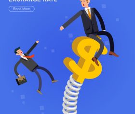 Exchange pate cartoon illustration vector