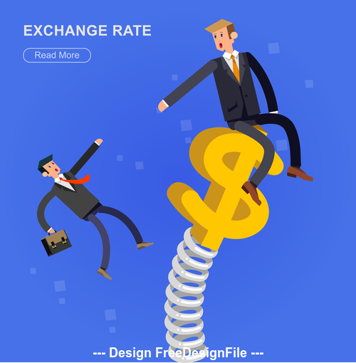 Exchange pate cartoon illustration vector